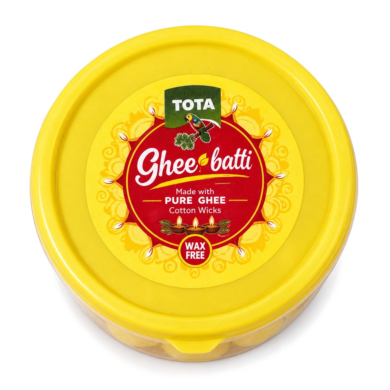 Ghee Batti with Diya for Pooja Ghee Wicks, Pack of 50