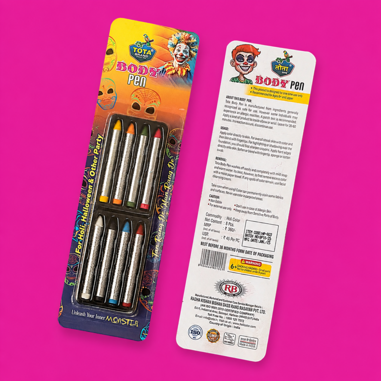 TOTA Body Pen Use For Fun and Creative your Face Non-toxic Color