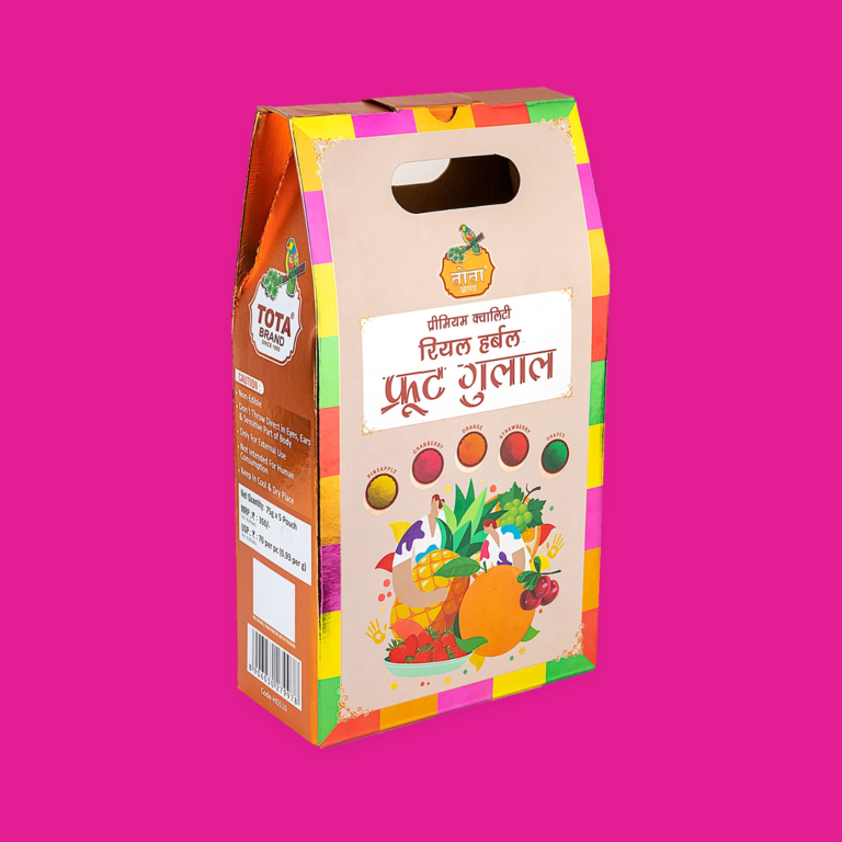 TOTA Fruit Gulal Powder 75g for Holi Celebration Pack of 5