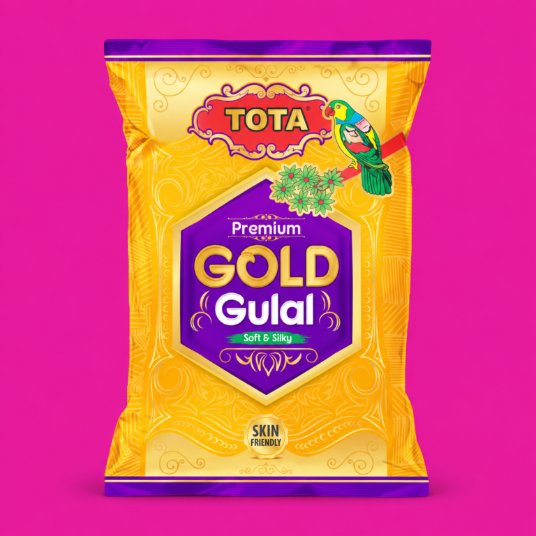 TOTA Gold Gulal 80 gm Natural Multicolour Holi Gulal Organic Holi Colour Powder