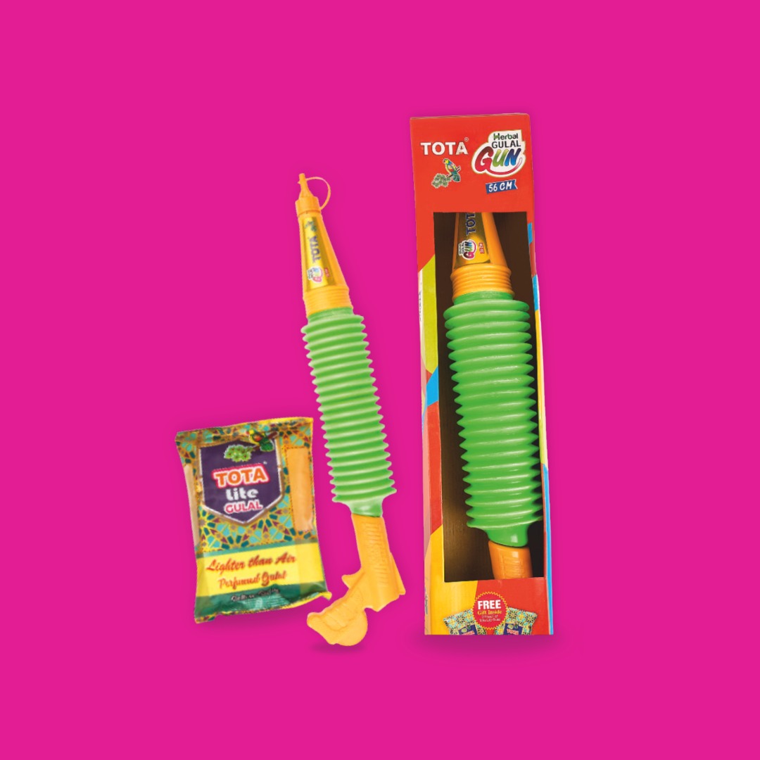 TOTA Gulal Gun with Herbal Holi Color Powder Toy Gun TOTA Gulal Gun with Herbal Holi Color Powder Toy Gun