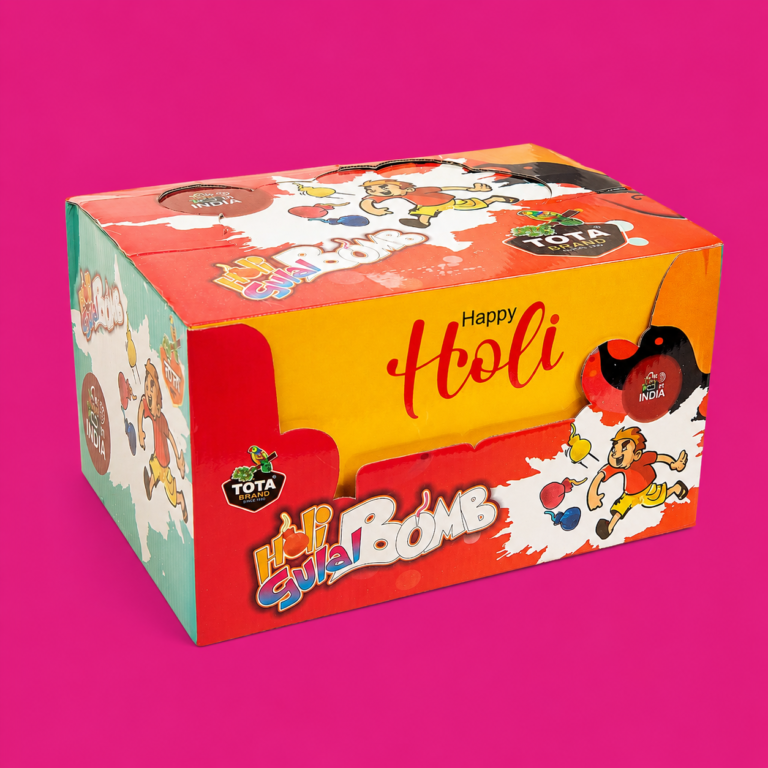 TOTA Holi Gulal Ball Herbal Gulal Bomb Toy in 6 Different Vibrant Holi Colours