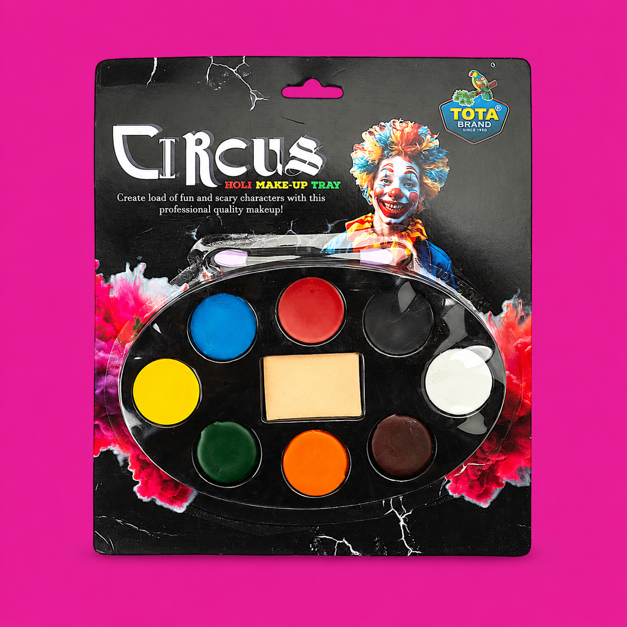 TOTA Non-Toxic Face Paint Circus Holi Color Paint Kit Make up Kit for Drama TOTA Non-Toxic Face Paint Circus Holi Color Paint Kit | Make up Kit for Drama