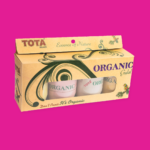 TOTA Organic Gulal 125g* 4 Pcs Pack (Green, Pink, Red, Yellow)