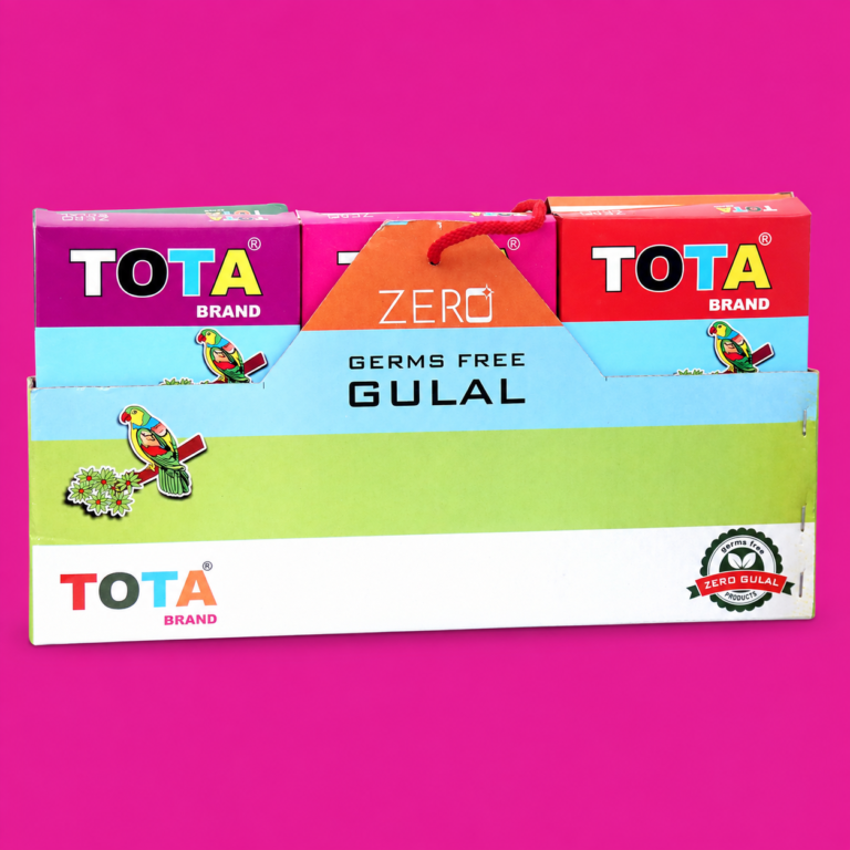 TOTA Zero Gulal Giftbox Lab Tested Bacteria and Germ Free Non-Toxic Herbal Holi Colours
