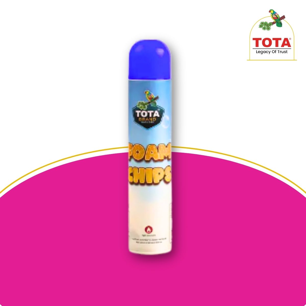 TOTA Foam Chips Colour Spray | Long Lasting Holi Colour Spary for Fun