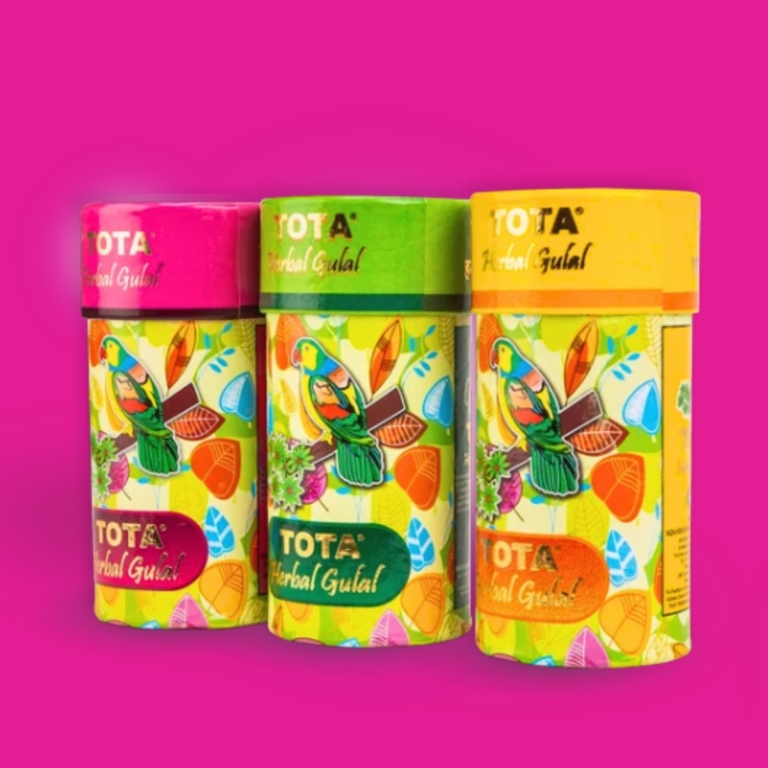 TOTA Herbal Gulal Skin Friendly, Herbal Gulal 80g X 3Pc Gift Pack