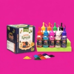 TOTA 9 Glitter Rangoli Colour Powder Bottles