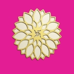 TOTA Rangoli Stencils – 6x6 inch Set of 4 MDF Rangoli Colour Stencils | Reusable 3D Rangoli Mats