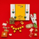 TOTA Diwali Puja Kit – 12 Puja Items with Lakshmi Ganesh Temple