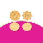TOTA Rangoli Stencils – 6x6 inch Set of 4 MDF Rangoli Colour Stencils | Reusable 3D Rangoli Mats