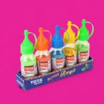 TOTA Glitter Rangoli Colour Powder Bottles – Set of 5 Sparkle Rangoli Powder Colors