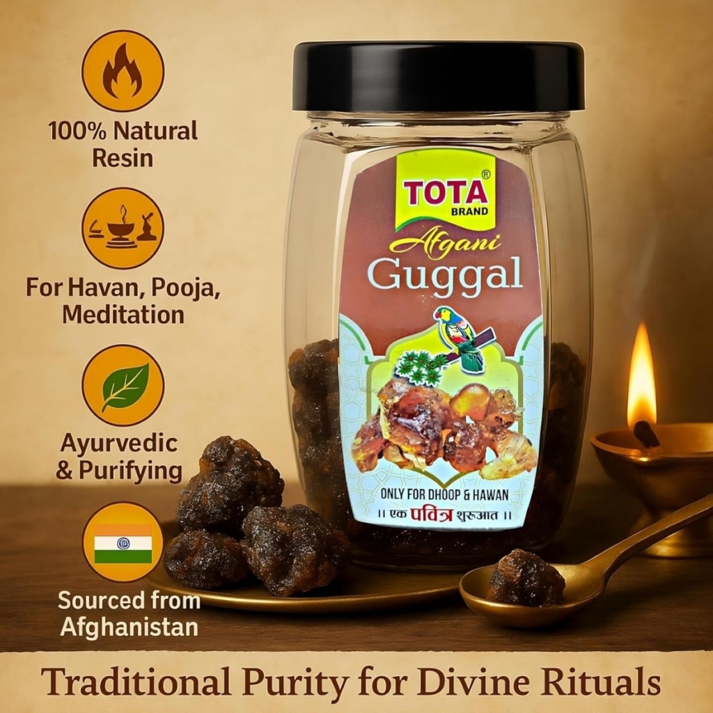 TOTA Guggal – Pure Sacred Resin for Daily Puja, Spiritual Rituals ...