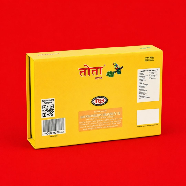 TOTA Premium Diwali Puja Kit – 23 Essential Items with Golden Lakshmi-Ganesh Murti