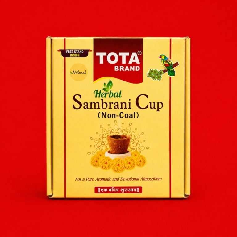 TOTA Pure Sambrani Cups for Pooja – 24 Pcs