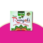 TOTA Rangoli Colors Powder for Floor Rangoli Decorations, Sand Art, Craft, Home Decor, Pooja. Diwali Rangoli Kit Set of 10 Rangoli Colors in Pouches with 1 Swastik Stencil - 1.2 Kg