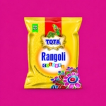 TOTA Rangoli Colour Powder Set for Puja Diwali Floor Decor Art and Craft Home Decor and More 1 kg-10 Different Bright Rangoli Colors (100 Gram Each)