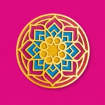 TOTA Rangoli Stencil – 2 MDF Stencils 12×12 inch