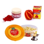 Tota Combo of Kumkum Roli, Cow Ghee Wicks and Moli Kalawa for Pooja Thali, Hawan, Tilak - Pack of 3 Indian Puja Items - Image 2