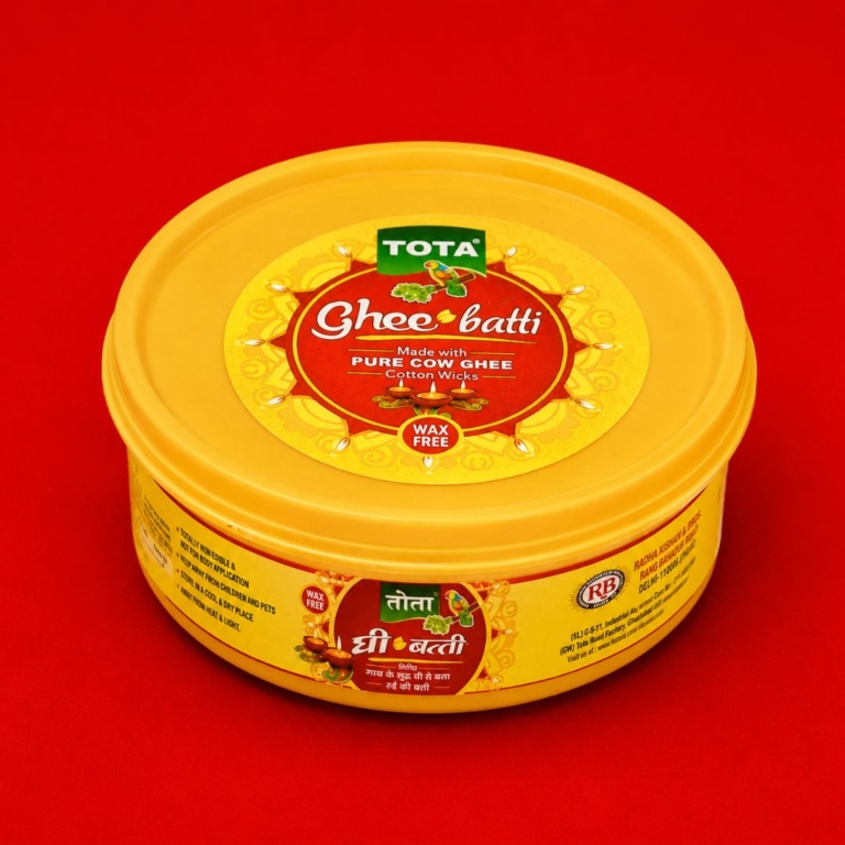 Tota Pure Cow Ghee Diya Cotton Wicks