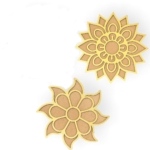 TOTA Rangoli Stencils - 8X8 Inch Set of 2 MDF Colour Stencils | Reusable 3D Mats for Diwali Home Decoration, Navratri, Pongal, Onam, Puja | Unique Varied Designs - Image 2
