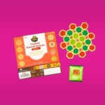 TOTA Rangoli Stencil – Set of 1MDF Stencils + 1 Assorted Rangoli Colour Packet